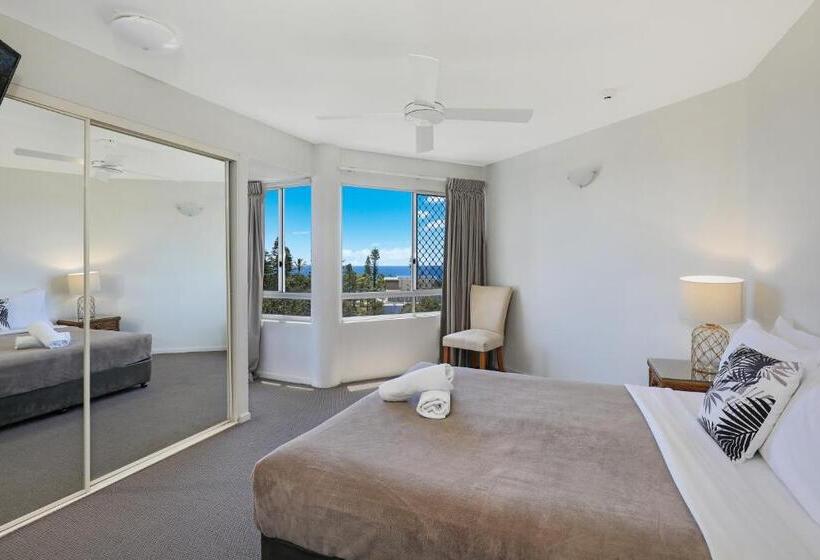آپارتمان 3 خوابه با چشم‌انداز دریا, Beachside Resort Kawana Waters