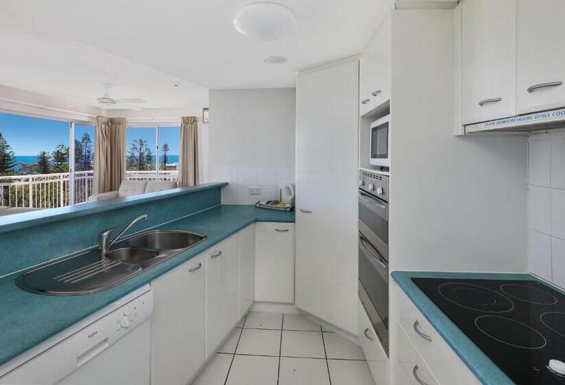 آپارتمان 3 خوابه با چشم‌انداز دریا, Beachside Resort Kawana Waters