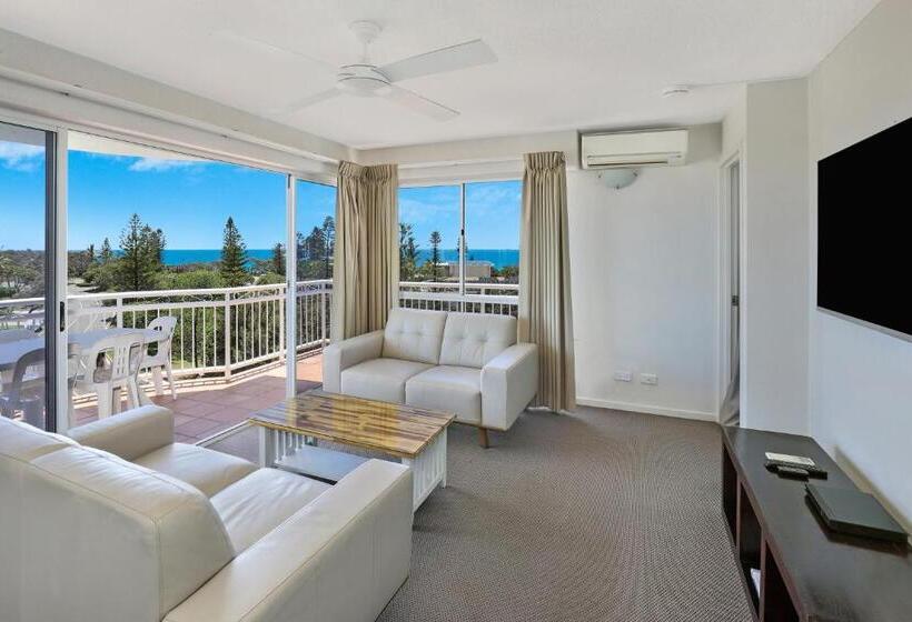 آپارتمان 3 خوابه با چشم‌انداز دریا, Beachside Resort Kawana Waters