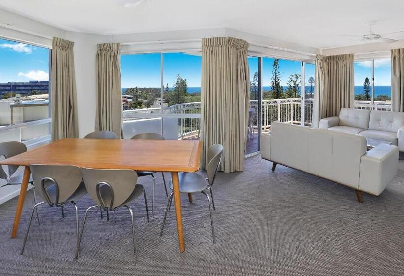 آپارتمان 3 خوابه با چشم‌انداز دریا, Beachside Resort Kawana Waters