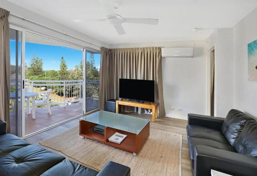 آپارتمان 3 خوابه با چشم‌انداز دریا, Beachside Resort Kawana Waters