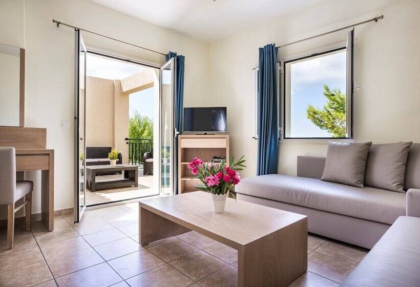 آپارتمان سوپریور 1 خوابه با چشم‌انداز دریا, Dionysos Village Resort
