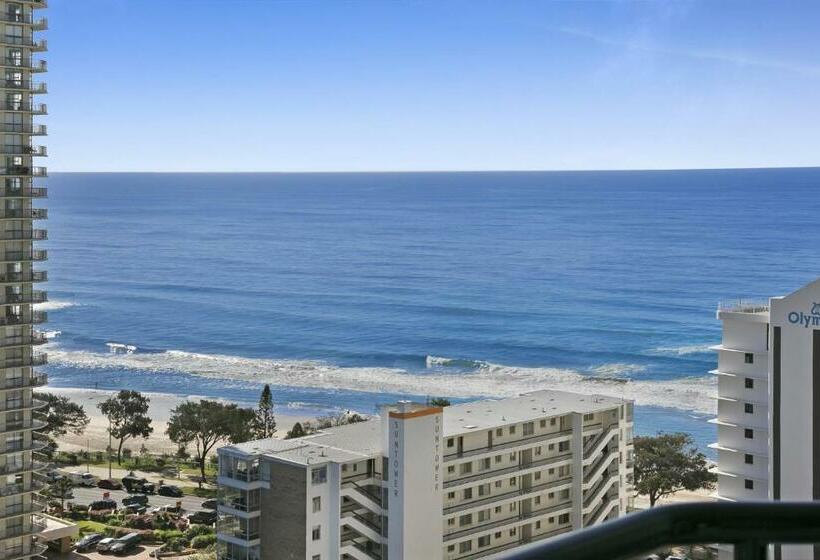 استودیوی استاندارد, Ocean View 2 Bed Studio In The Heart Of Surfers
