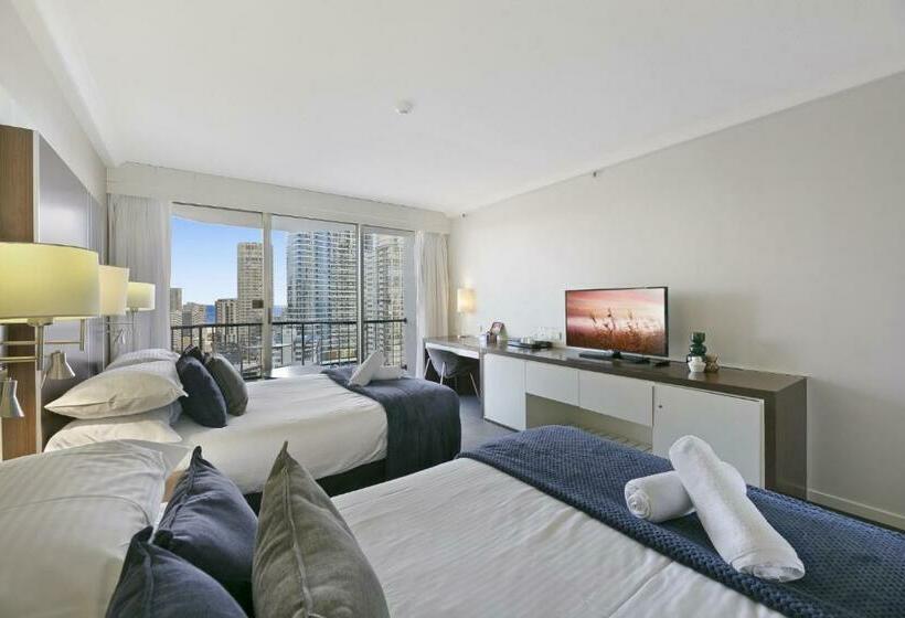 استودیوی استاندارد, Ocean View 2 Bed Studio In The Heart Of Surfers