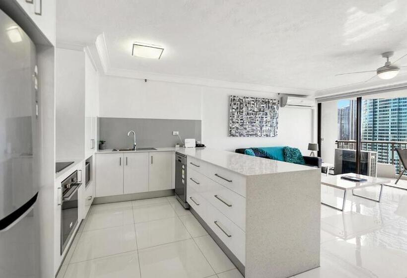 آپارتمان 1 خوابه با چشم‌انداز دریا, Surfers Century Oceanside Apartments