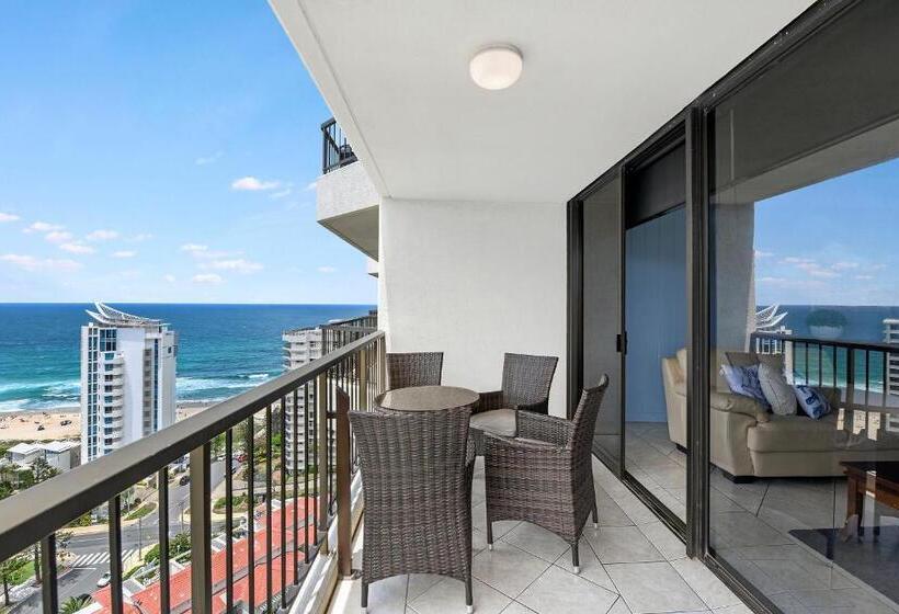آپارتمان 2 خوابه با چشم‌انداز دریا, Surfers Century Oceanside Apartments