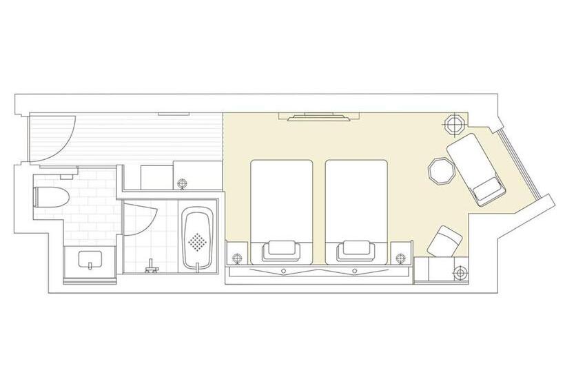 اتاق استاندارد با چشم‌انداز باغ, The Hotel Sanraku Kanazawa 21th December 2022 Open