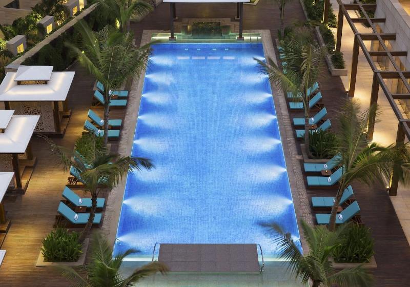 プールの見えるデラックスルーム, Jw Marriott Mumbai Sahar Airport