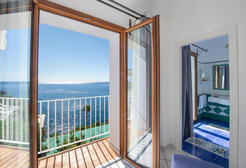 اتاق استاندارد با چشم‌انداز دریا, Maresca Hotel Praiano
