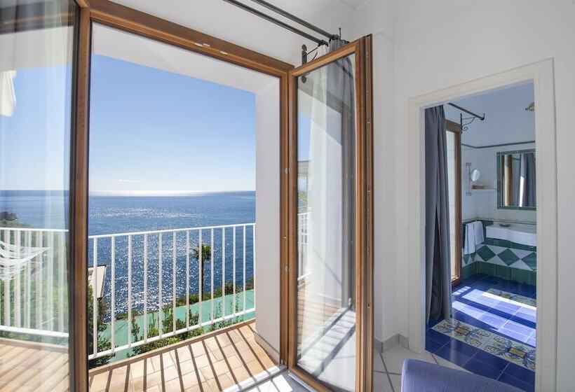 اتاق استاندارد با چشم‌انداز دریا, Maresca Hotel Praiano