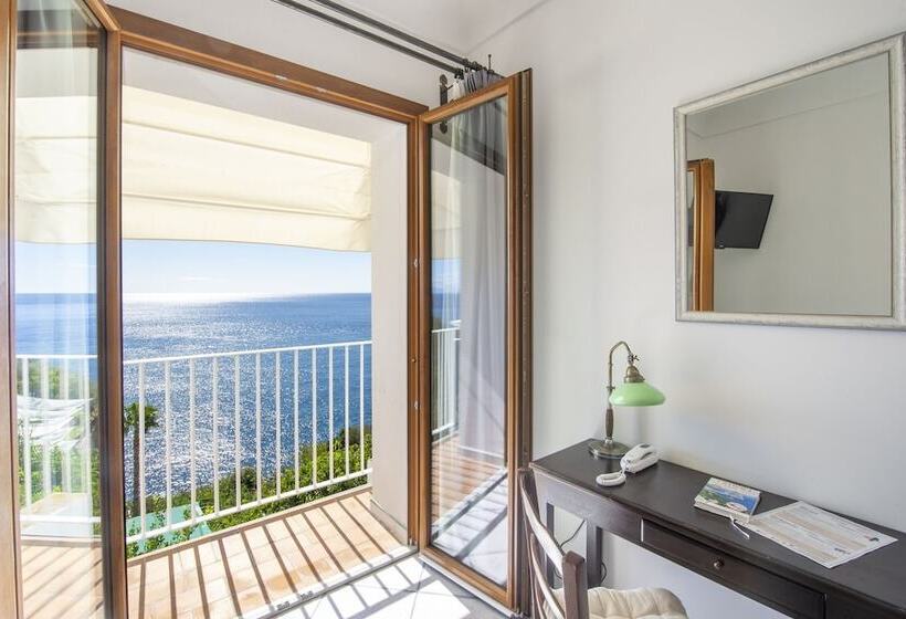 اتاق استاندارد با چشم‌انداز دریا, Maresca Hotel Praiano
