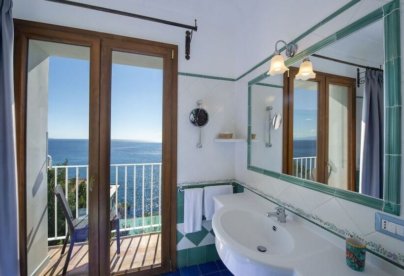 اتاق استاندارد با چشم‌انداز دریا, Maresca Hotel Praiano
