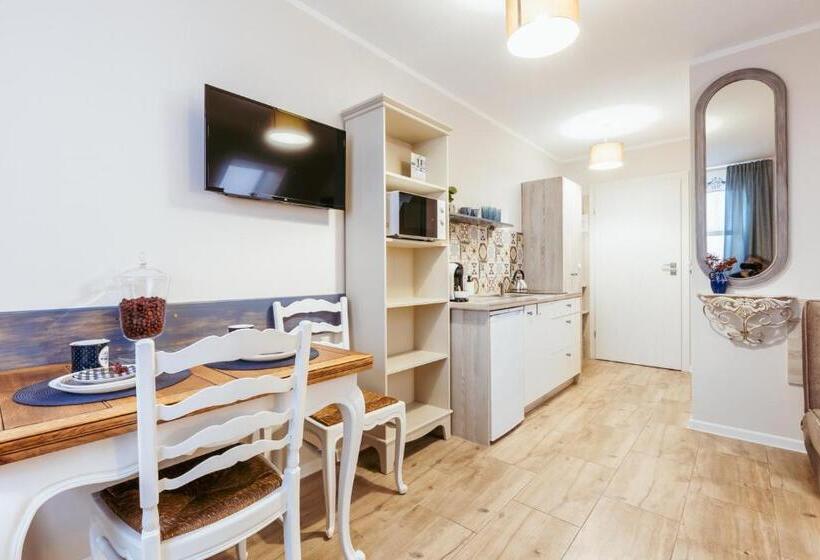 آپارتمان 1 خوابه با چشم‌انداز باغ, Apartementy   Weranda   Z Ogrodem W Centrum