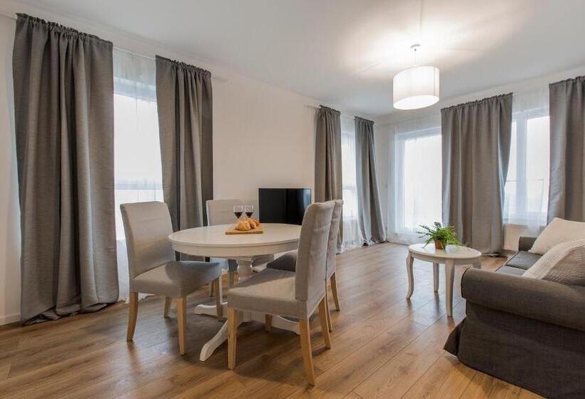 آپارتمان لوکس 1 خوابه, Symphony Baltica Towers Apartamenty