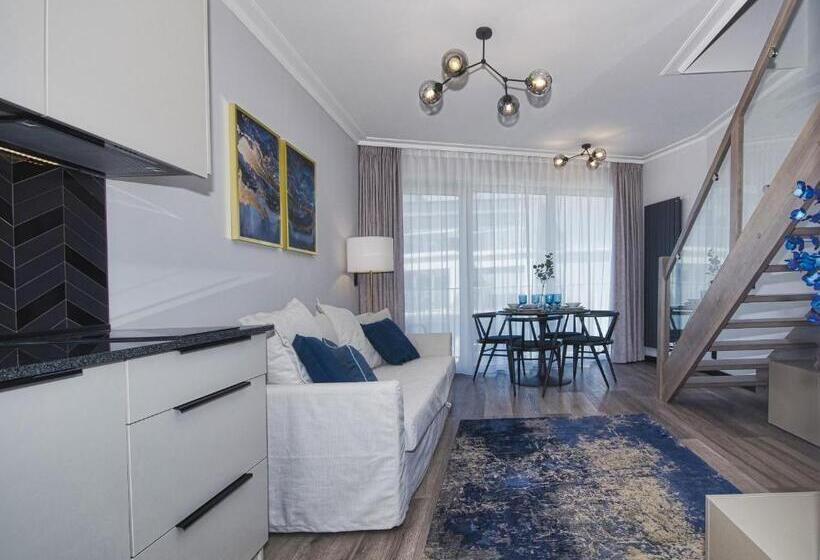آپارتمان 1 خوابه با چشم‌انداز دریا, Apartpark Albus 401 Sea View Above The Trees