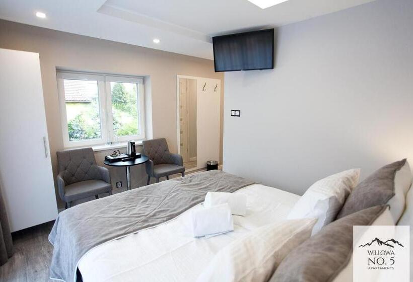 آپارتمان 1 خوابه با بالکن, Willowa No. 5 Apartaments