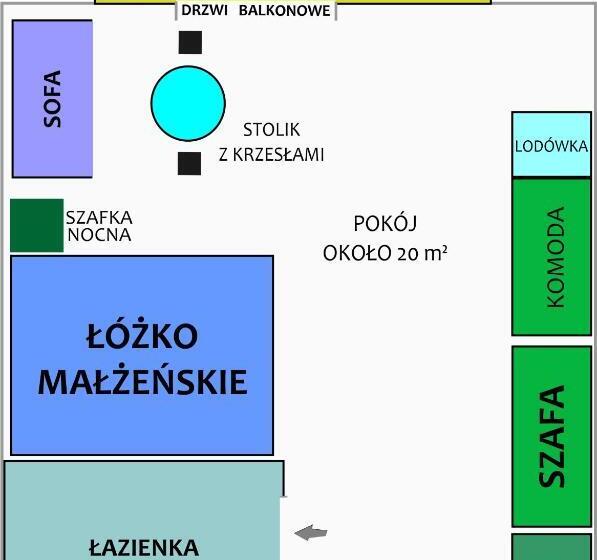 اتاق استاندارد با بالکن, Arena Slonca