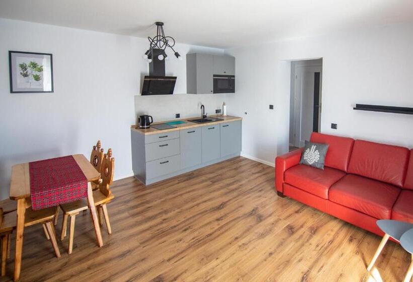 آپارتمان 1 خوابه با تراس, 5 Wierchów Apartamenty