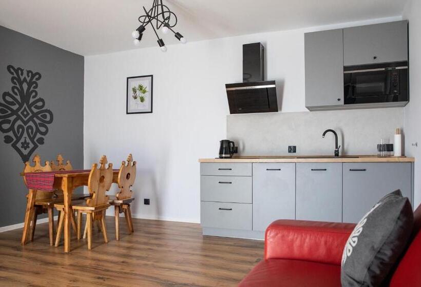 آپارتمان 1 خوابه با تراس, 5 Wierchów Apartamenty