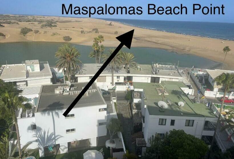آپارتمان 1 خوابه با چشم‌انداز دریا, Maspalomas Beach Point