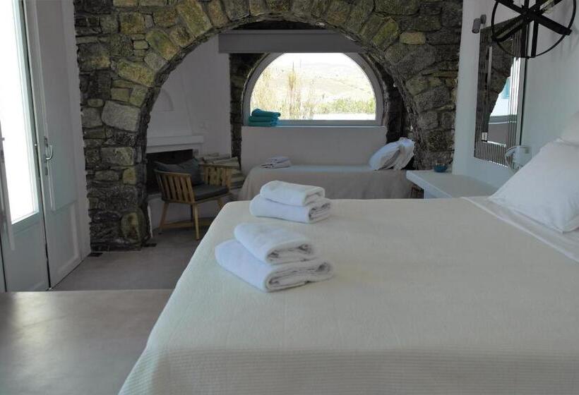 آپارتمان سوپریور 1 خوابه با چشم‌انداز دریا, Mykonos Pantheon
