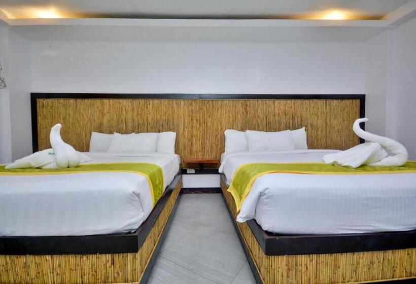 اتاق استاندارد چهار تخته, Bamboo Beach Resort & Restaurant
