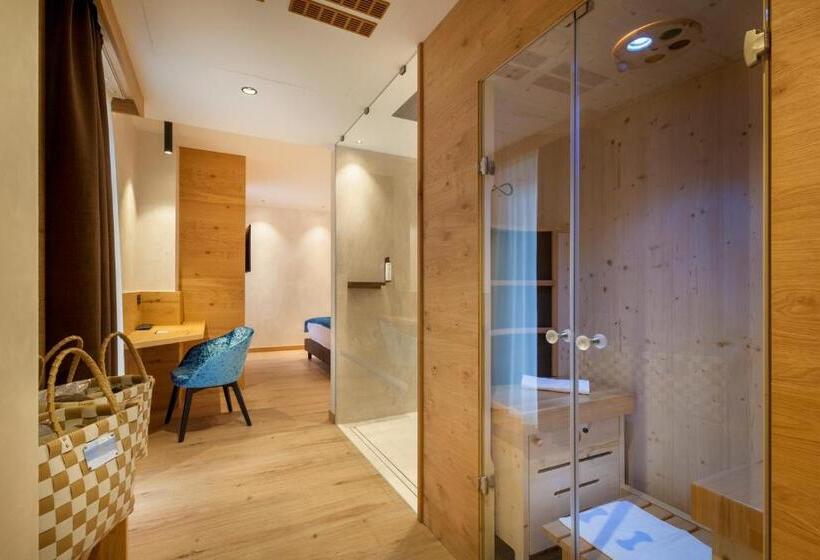اتاق استاندارد با تخت بزرگ, Adler Hotel Wellness & Spa   Andalo