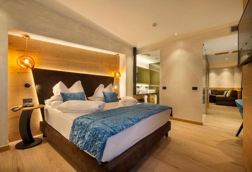 اتاق استاندارد با تخت بزرگ, Adler Hotel Wellness & Spa   Andalo