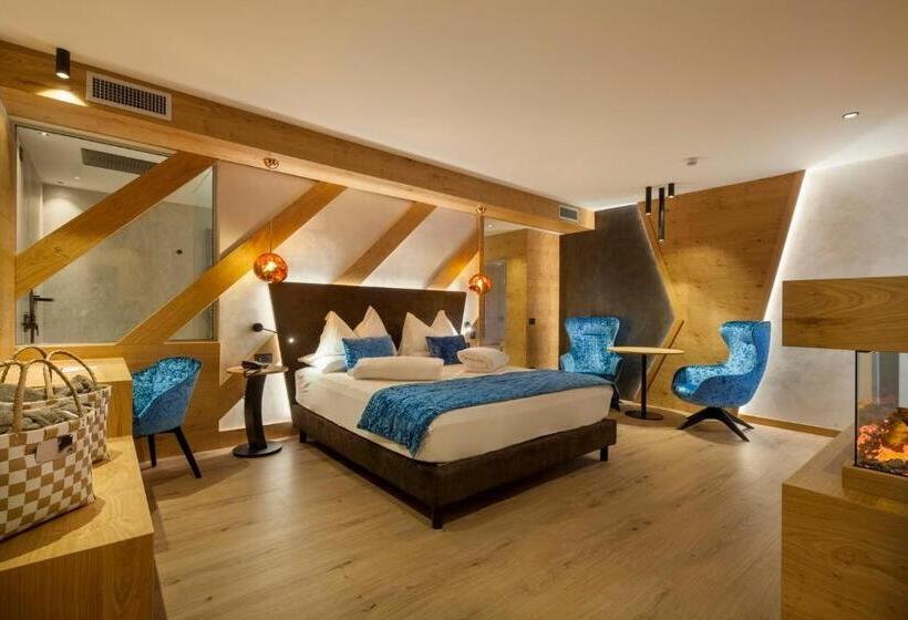 اتاق استاندارد با تخت بزرگ, Adler Hotel Wellness & Spa   Andalo