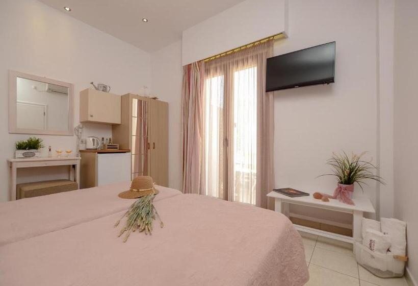 اتاق لوکس با چشم‌انداز دریا, Panormos Hotel And Studios