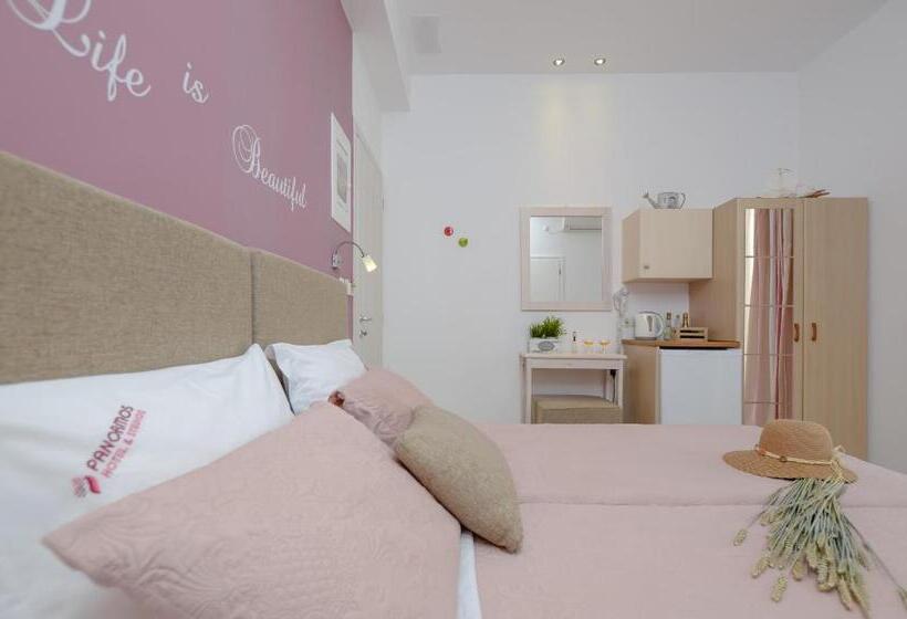 اتاق لوکس با چشم‌انداز دریا, Panormos Hotel And Studios