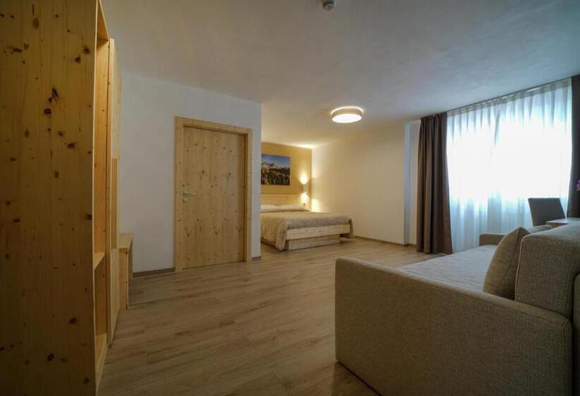 اتاق استاندارد چهار تخته, Gh Hotel Monzoni