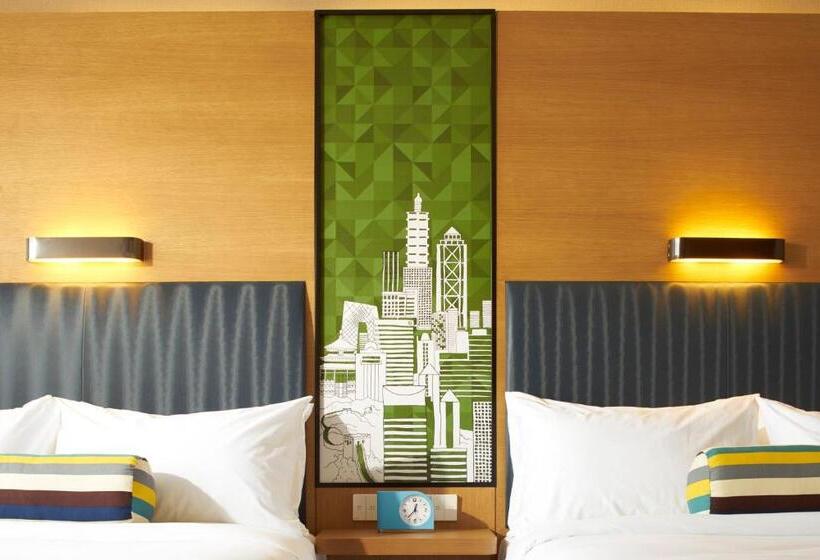 اتاق استاندارد با 2 تخت دوبل, Aloft Dongguan Songshan Lake