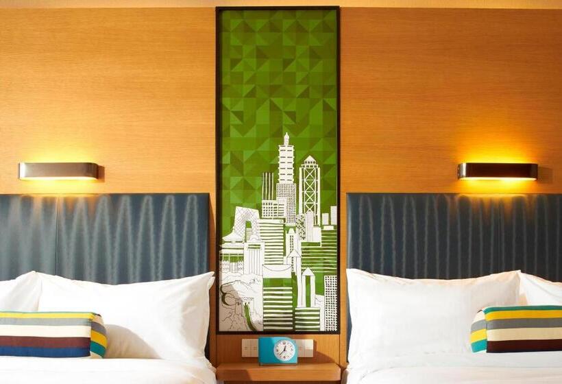 اتاق استاندارد با 2 تخت دوبل, Aloft Dongguan Songshan Lake