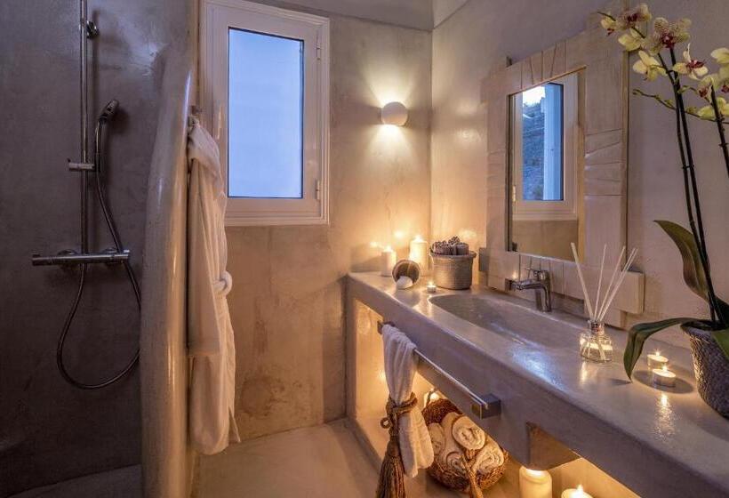 اتاق لوکس با چشم‌انداز دریا, Mykonos No5 Luxury Suites & Villas