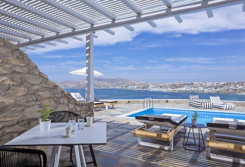 اتاق لوکس با چشم‌انداز دریا, Mykonos No5 Luxury Suites & Villas