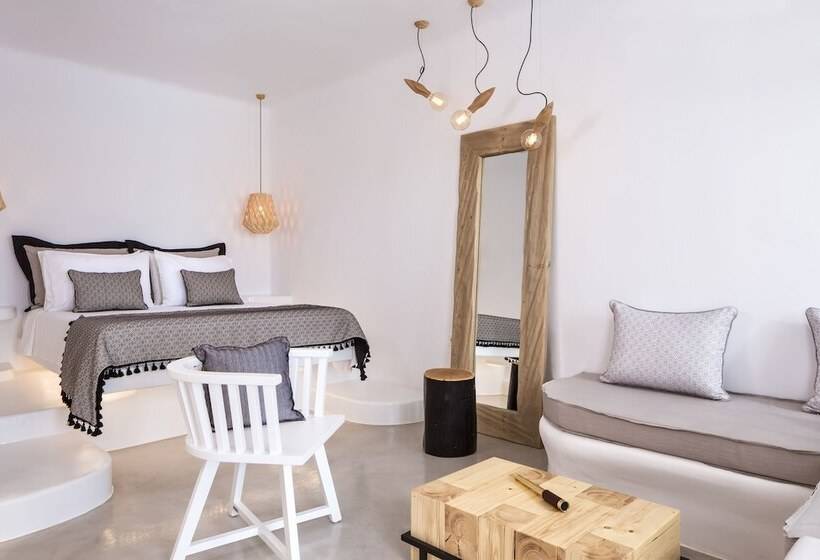 اتاق لوکس با چشم‌انداز دریا, Mykonos No5 Luxury Suites & Villas