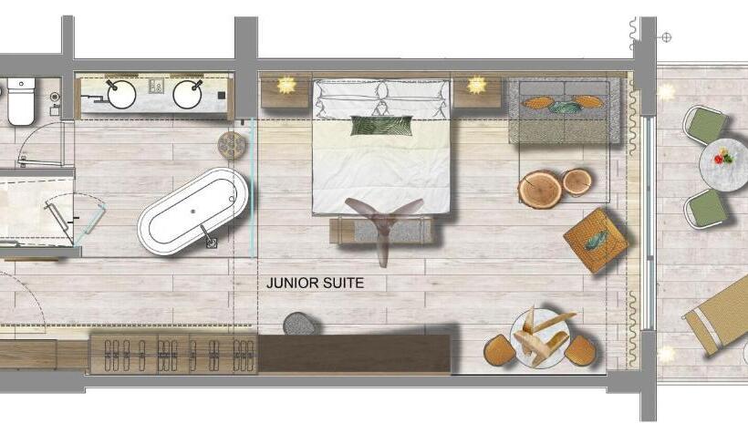 سوییت جونیور با چشم‌انداز استخر, Serenade All Suites - Adults Only Resort