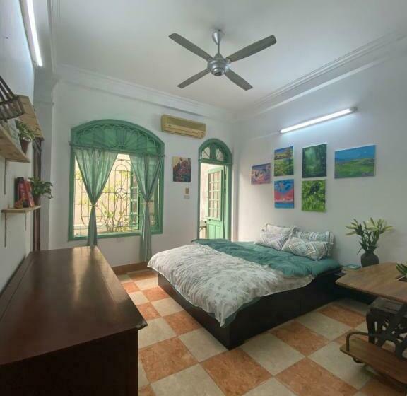 اتاق استاندارد با تخت بزرگ, Morri Homestay   Quán Thánh
