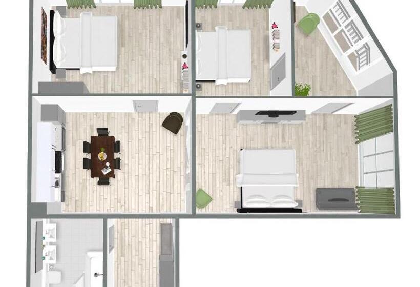 آپارتمان 3 خوابه, Apartments Rosenthal Residence