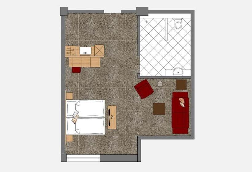 Habitación Estándar Adaptada para Discapacitados, Platzhirsch