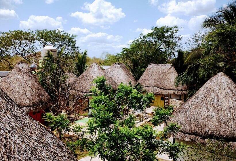 בית, חדר שינה 1, Aldea Maya Toktli Orígenes: Alberca + Wifi Starlink + Tour Sustentabilidad