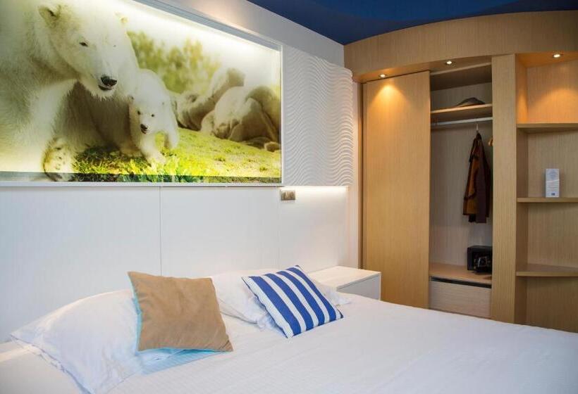اتاق استاندارد با چشم‌انداز دریا, Marineland Hôtel