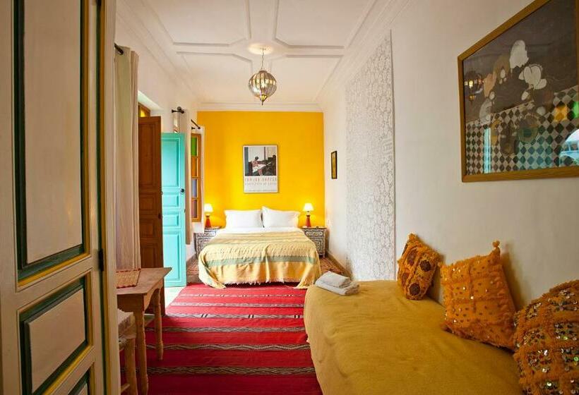 اتاق استاندارد سه تخته با چشم‌انداز باغ, Riad Dar Aida