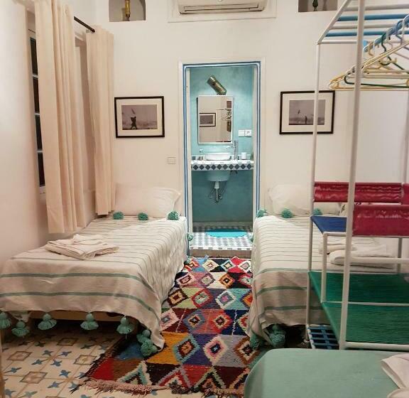 اتاق استاندارد سه تخته با چشم‌انداز باغ, Riad Dar Aida