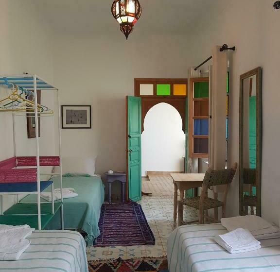 اتاق استاندارد سه تخته با چشم‌انداز باغ, Riad Dar Aida