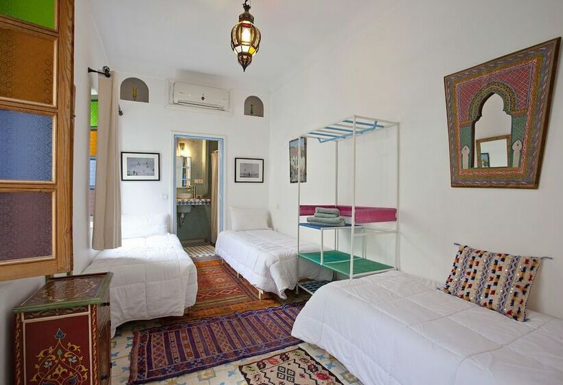 اتاق استاندارد سه تخته با چشم‌انداز باغ, Riad Dar Aida
