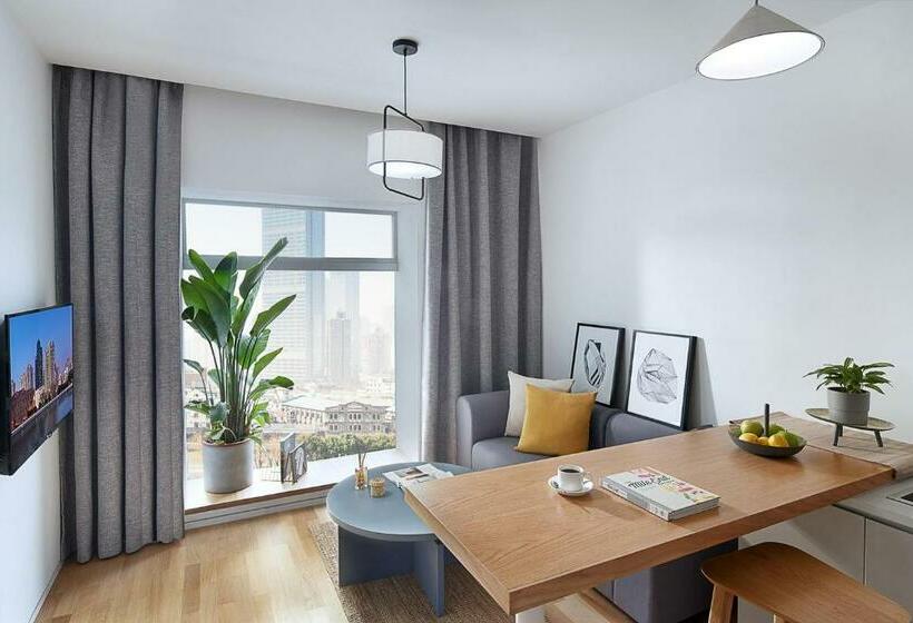 آپارتمان 1 خوابه, Base Shanghai Suhe Serviced Apartment, Near East Nanjing Road & People S Square
