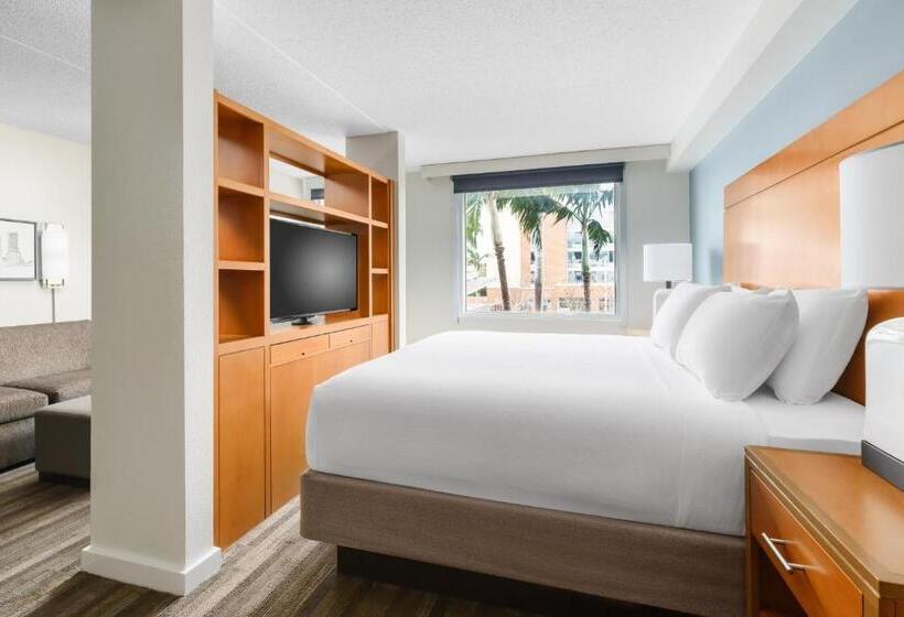 Standard Studio Kingsize Bett, Hyatt House Ft. Lauderdale Airport South