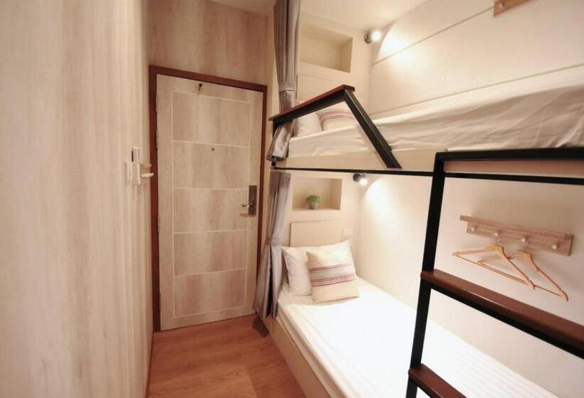 Bed in Shared Room with Shared Bathroom, Silom Forest Exclusive Residence